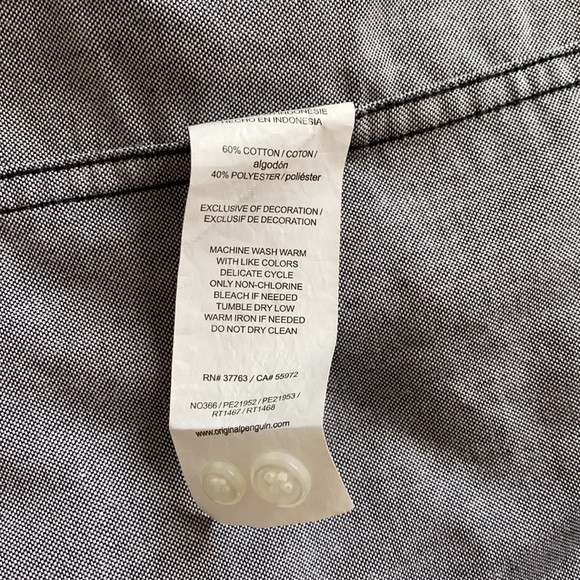 Original Penguin Slim Fit Men’s size Medium shirt - Picture 6 of 6